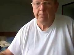 Old Man Jerking His Big Dick