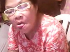 Asian granny Elizabeth 57 yr flashing 6 ( March 2014)