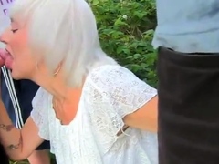 Sexy Granny Sucks Stranger Cocks