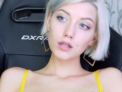 Blonde teen Sierras first erotic masturbation video