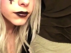 Emo Crossdresser Masturbating Solo